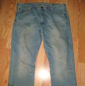 38x33 American Eagle Relaxed Straight Leg Jeans